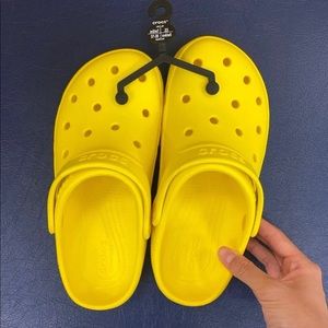 Yellow crocs